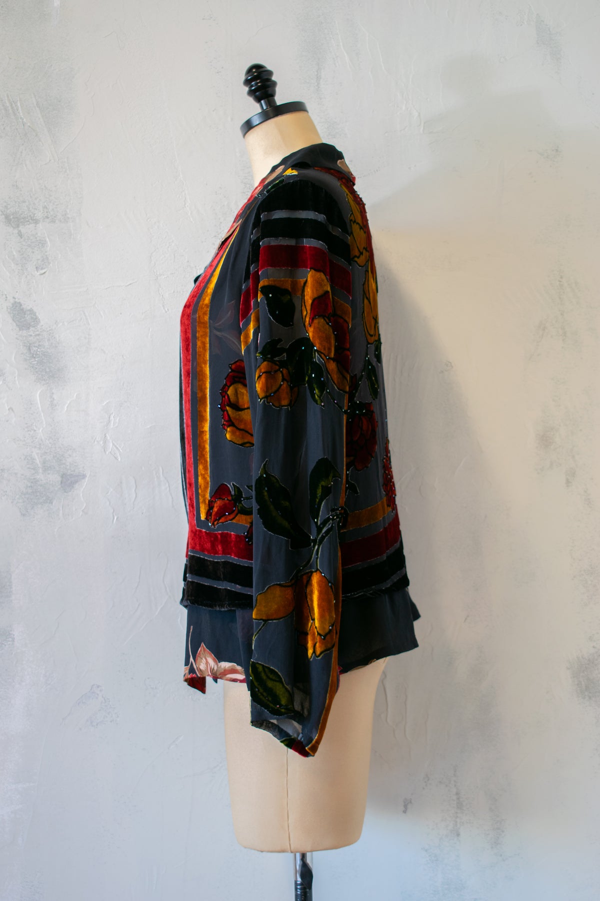 Citron; Cut Velvet Blouse