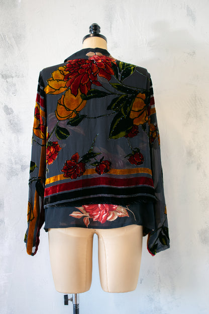 Citron; Cut Velvet Blouse