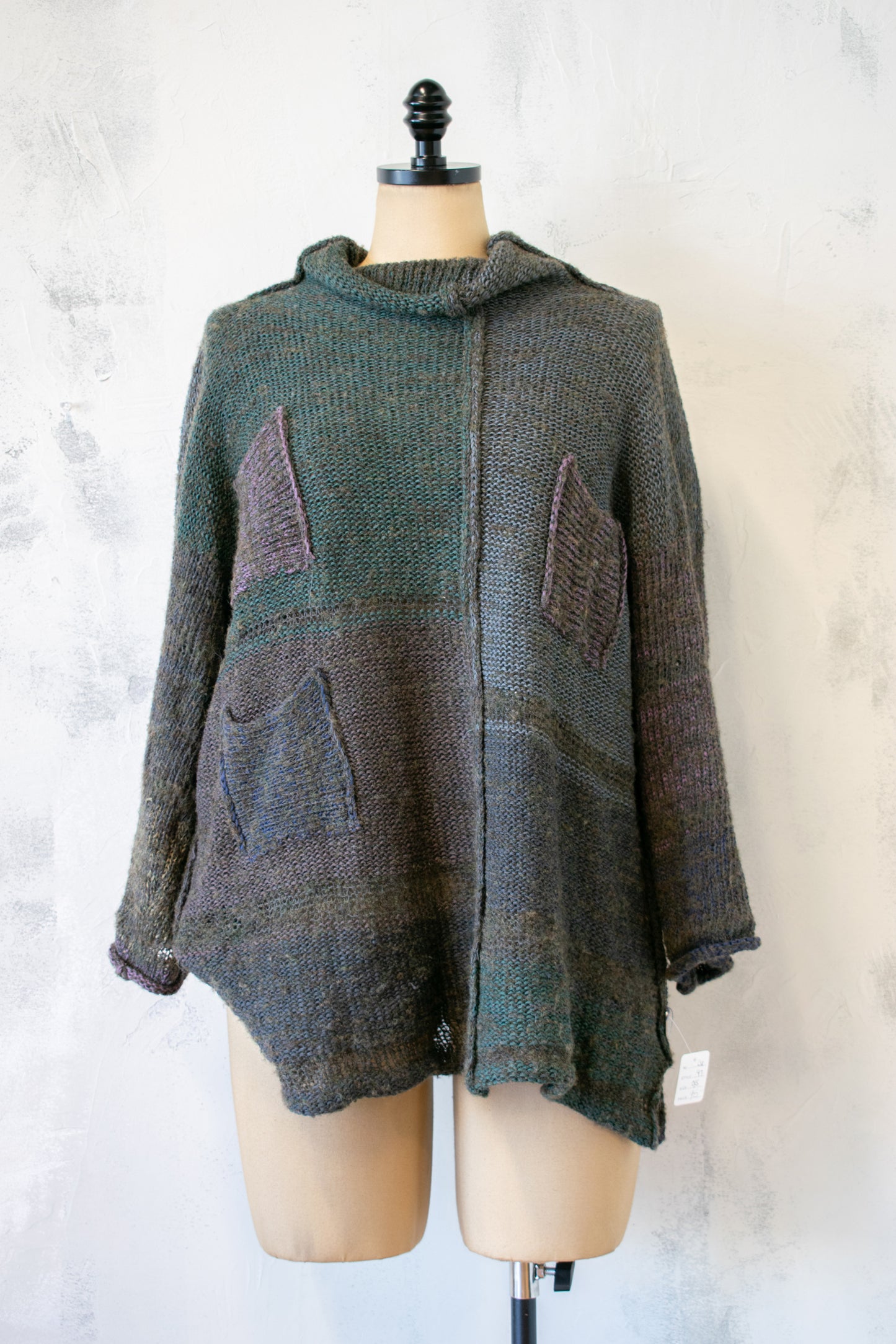 SKIF; Multi Sweater in Olive and Blue