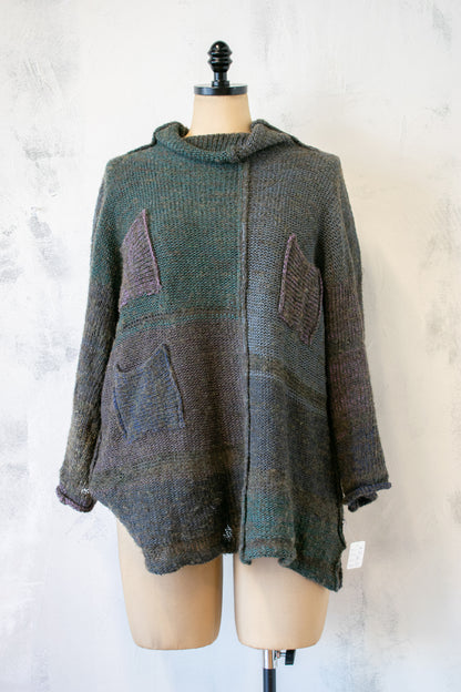 SKIF; Multi Sweater in Olive and Blue