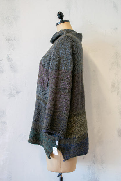 SKIF; Multi Sweater in Olive and Blue
