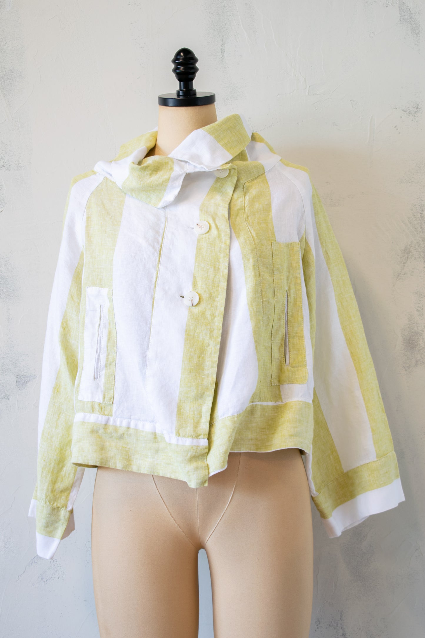 Alembika; Stripe Linen Jacket