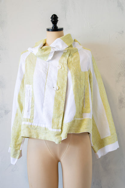 Alembika; Stripe Linen Jacket