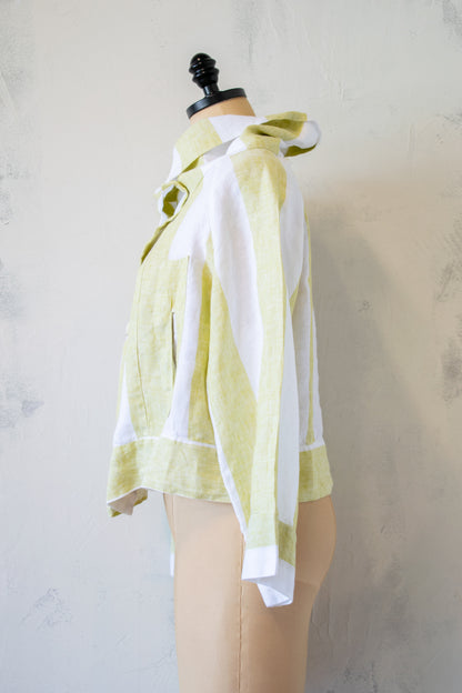 Alembika; Stripe Linen Jacket