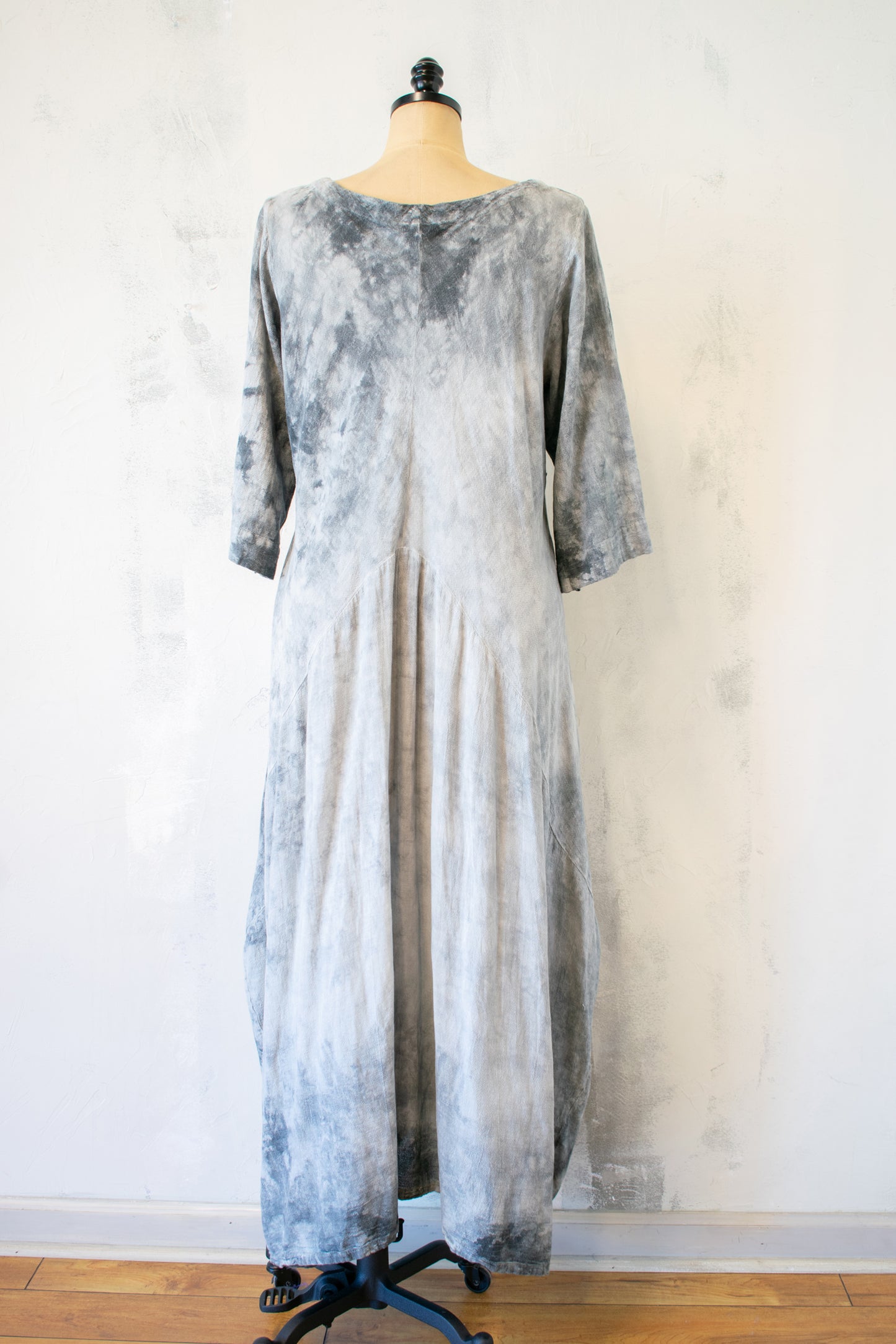 Oh My Gauze; Tie Dye Dress in Grey