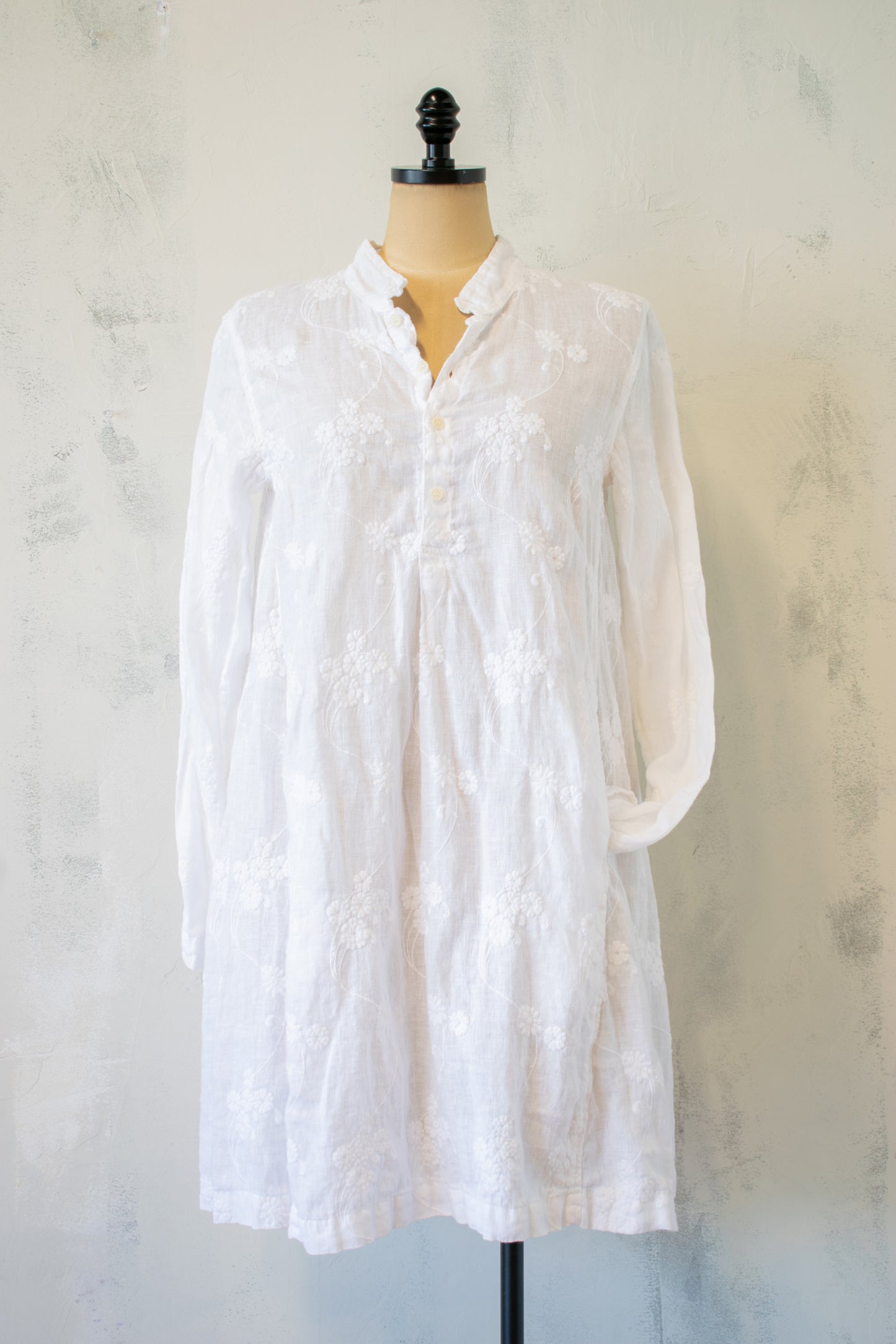 CP Shades; Embroidered Linen Tunic w Pockets