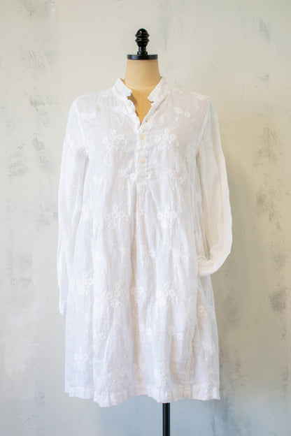CP Shades; Embroidered Linen Tunic w Pockets