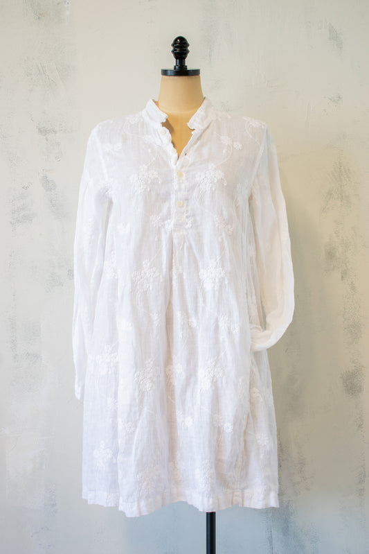 CP Shades; Embroidered Linen Tunic w Pockets