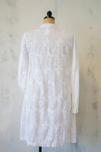 CP Shades; Embroidered Linen Tunic w Pockets