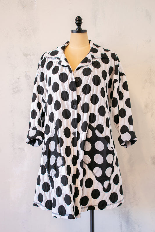 M Square; Jacquard Reversible Swing Jacket