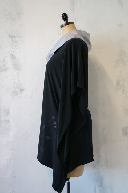 IGOR; Printed Wing Tunic w Silver Collar