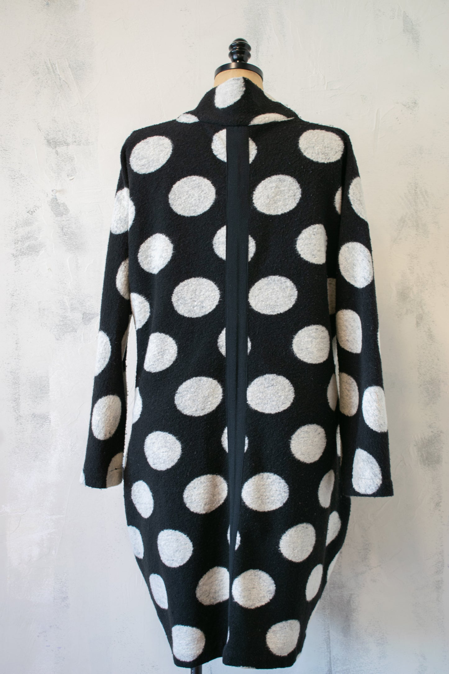 Alembika; Polka Dot Sweater Coat