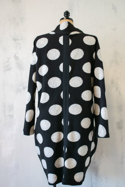 Alembika; Polka Dot Sweater Coat