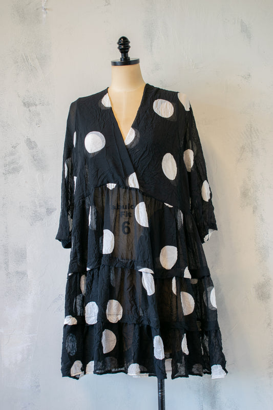 Alembika; Polka Dot Sheer Tunic