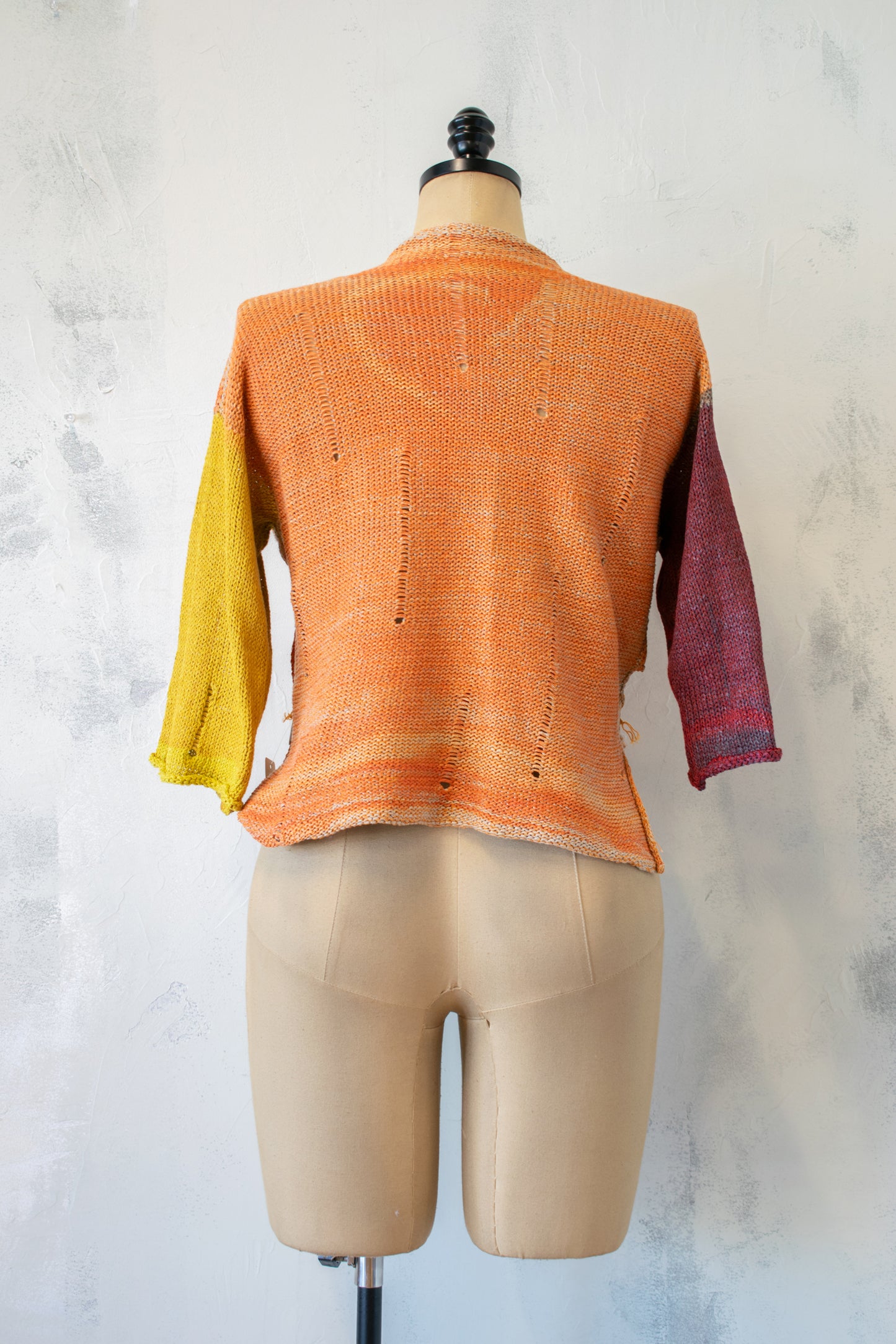 SKIF; Orange Sweater with Button Side