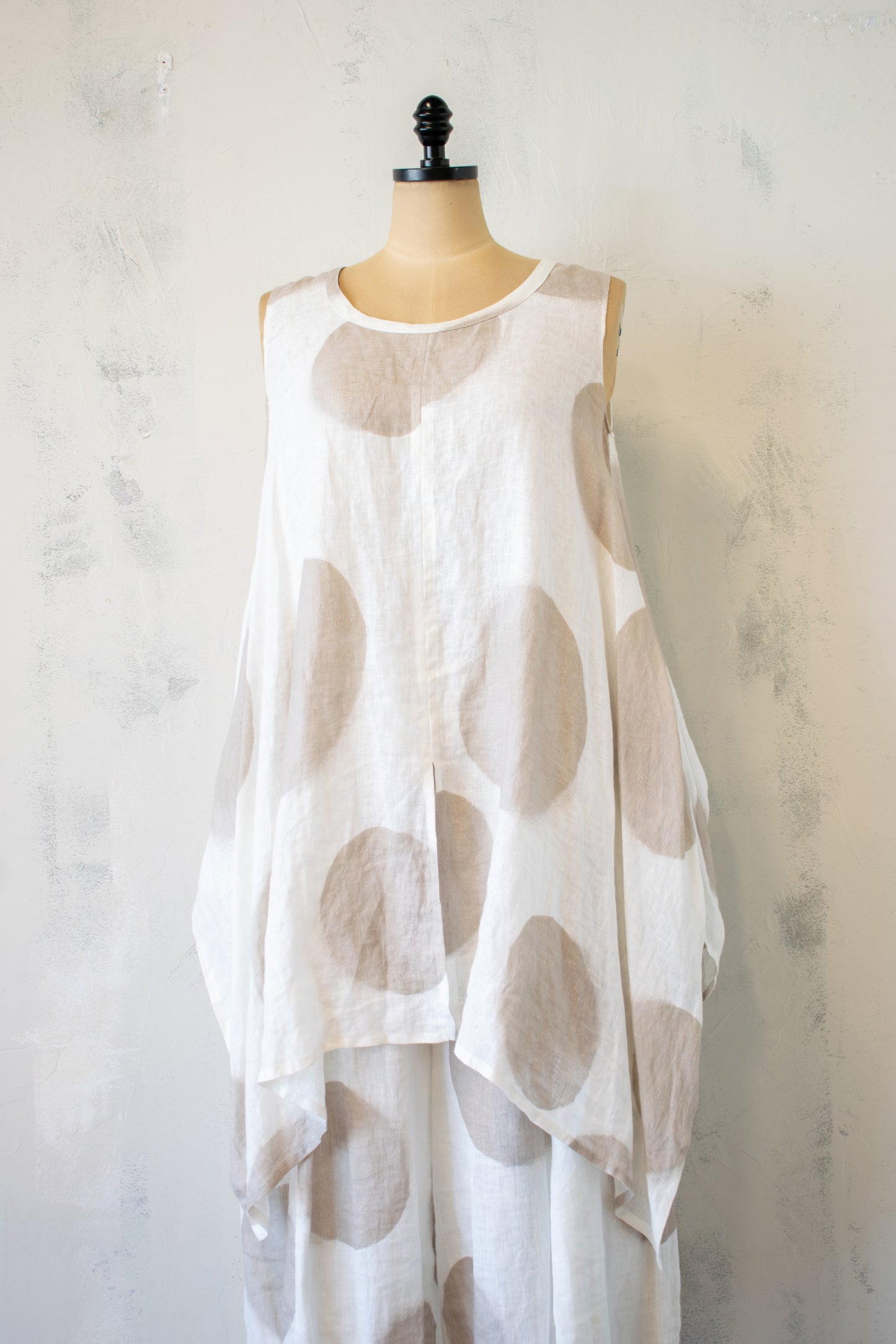 Ralston; A-line Polka Dot Tank