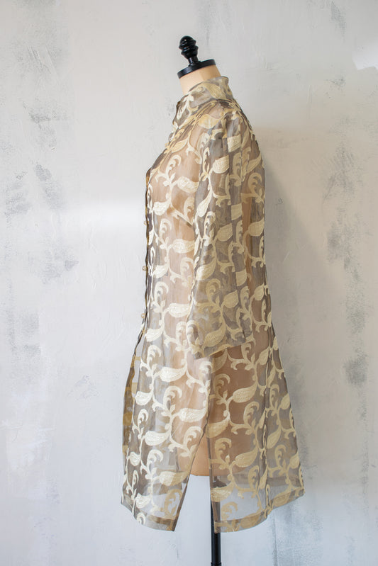Connie Robertson: Jacquard Silk Tunic