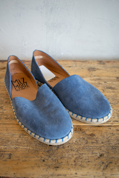 Miz Mooz; Flat Espadrille in Denim Blue