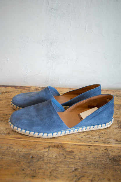 Miz Mooz; Flat Espadrille in Denim Blue