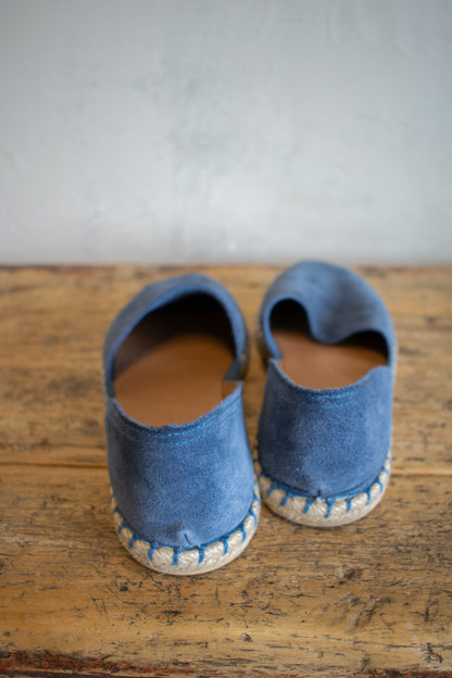 Miz Mooz; Flat Espadrille in Denim Blue