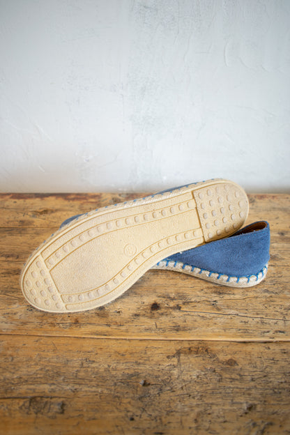 Miz Mooz; Flat Espadrille in Denim Blue