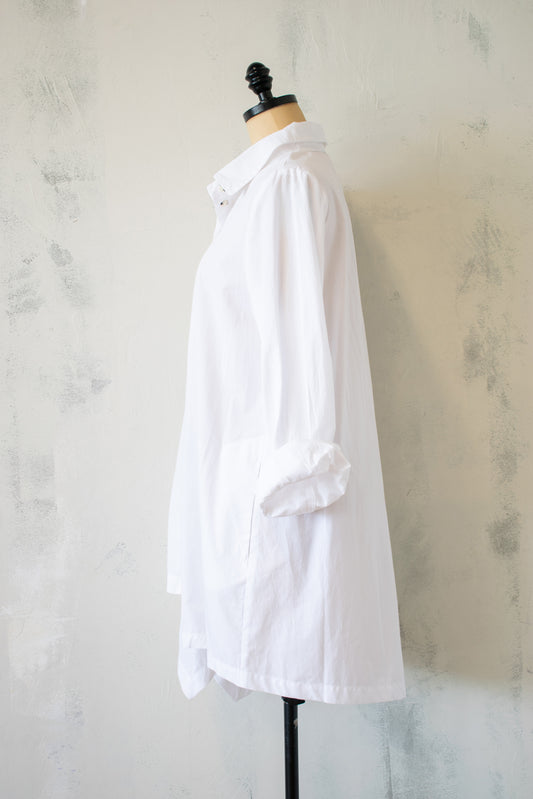 Urban by Alembika: White Tunic Button Down