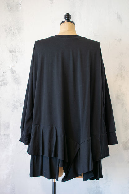 Urban by Alembika; Knit Ruffle Hem Knit Top