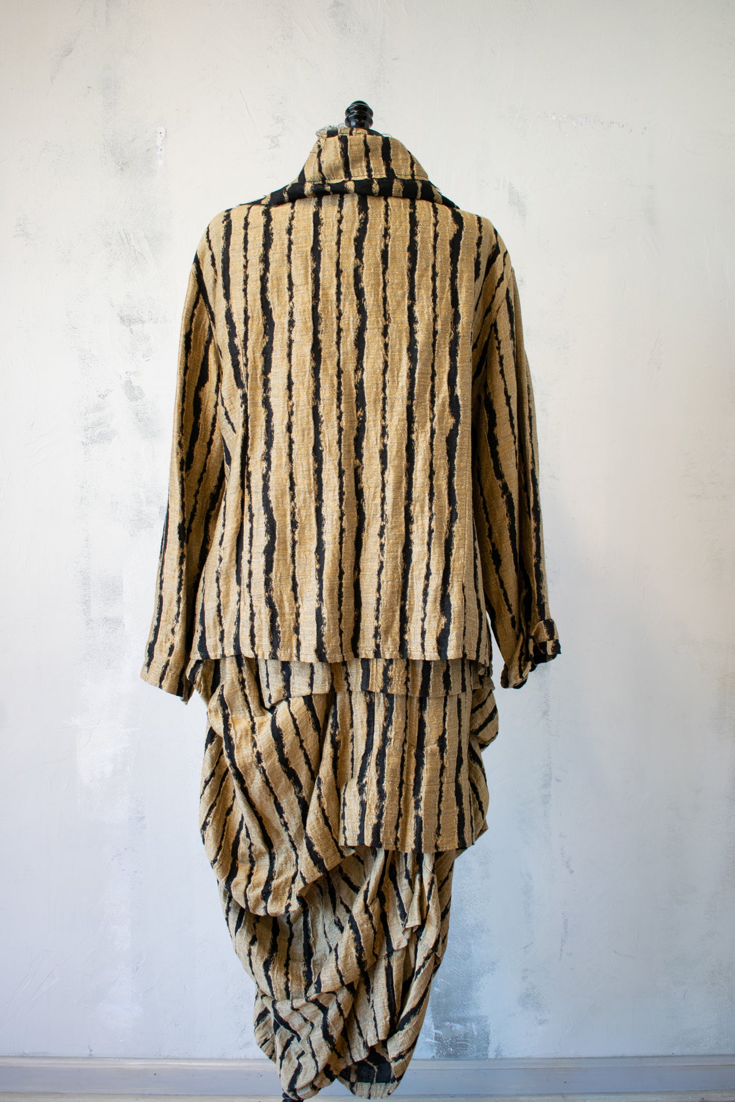 Dress to Kill; Silk Stripe Peplum Jacket
