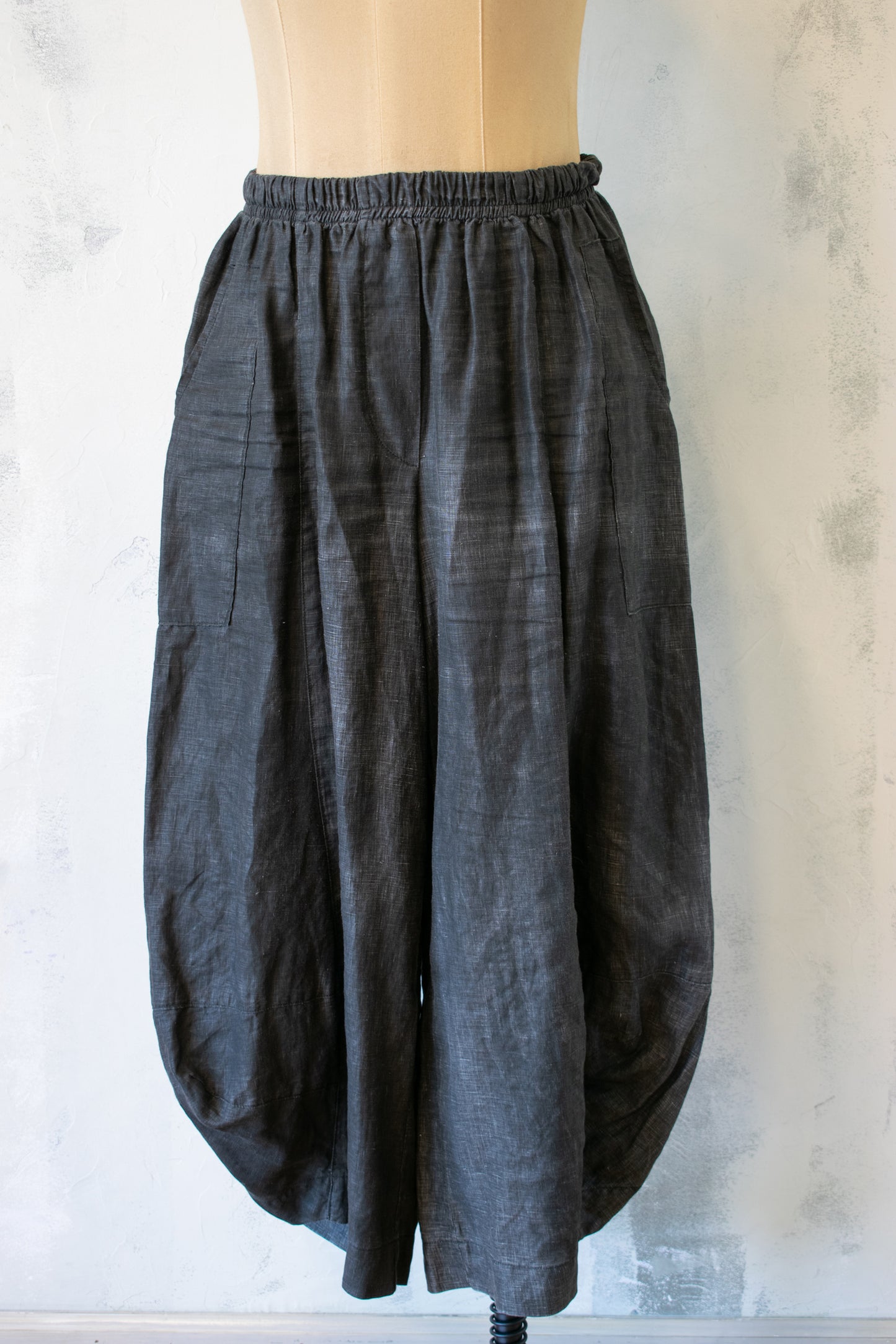 Dress to Kill; Hand Dyed Full Pant with Lantern Hem