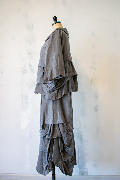 Krista Larson; Grey Silk Jacket