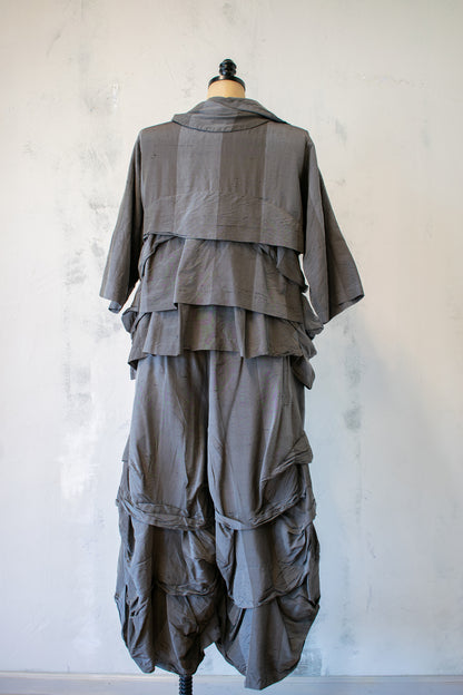 Krista Larson; Grey Silk Jacket