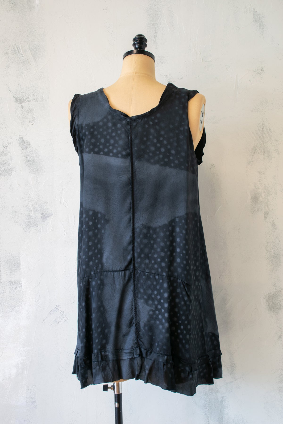 SKIF: Painted Tunic Tank in Black
