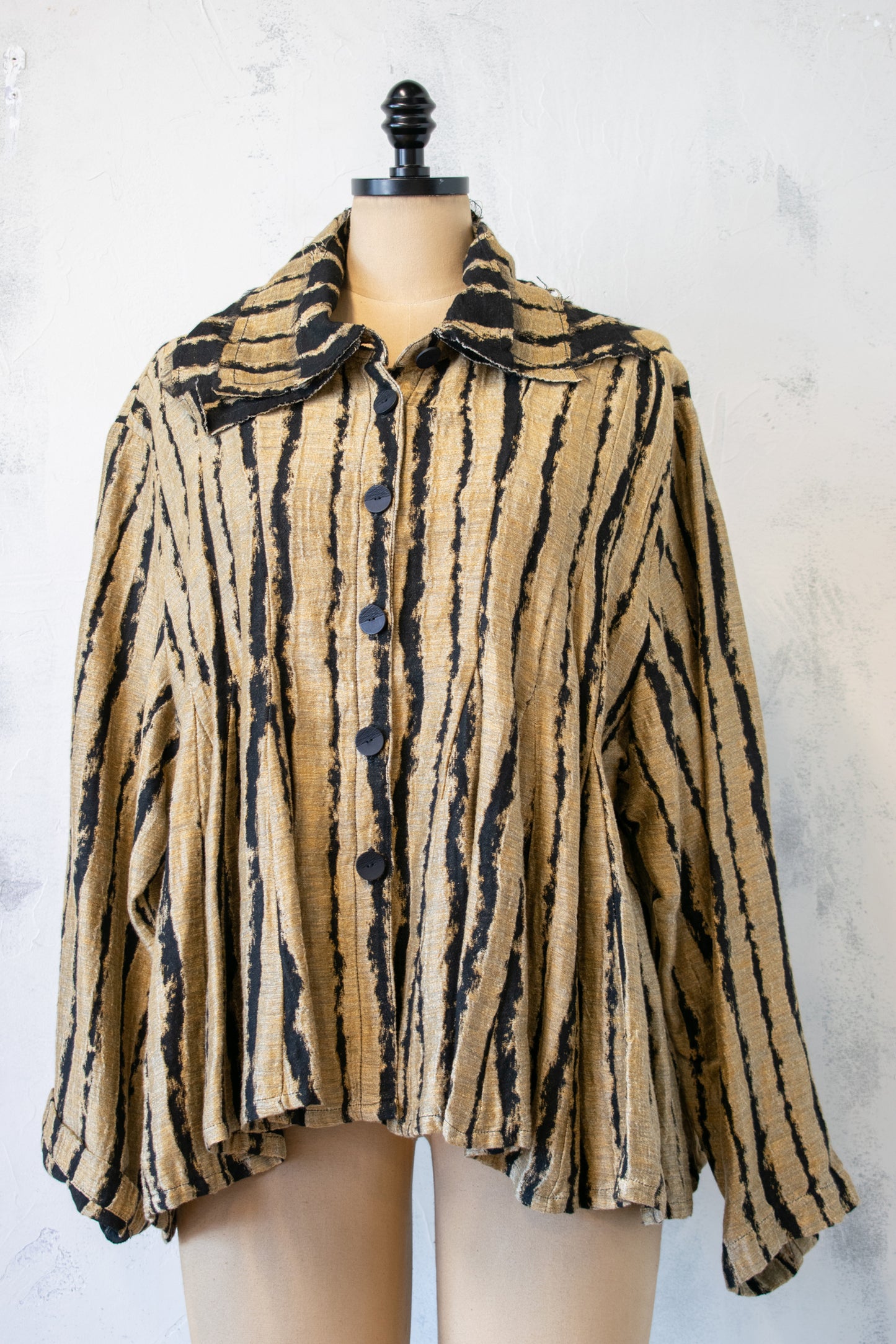 Dress to Kill; Silk Stripe Peplum Jacket