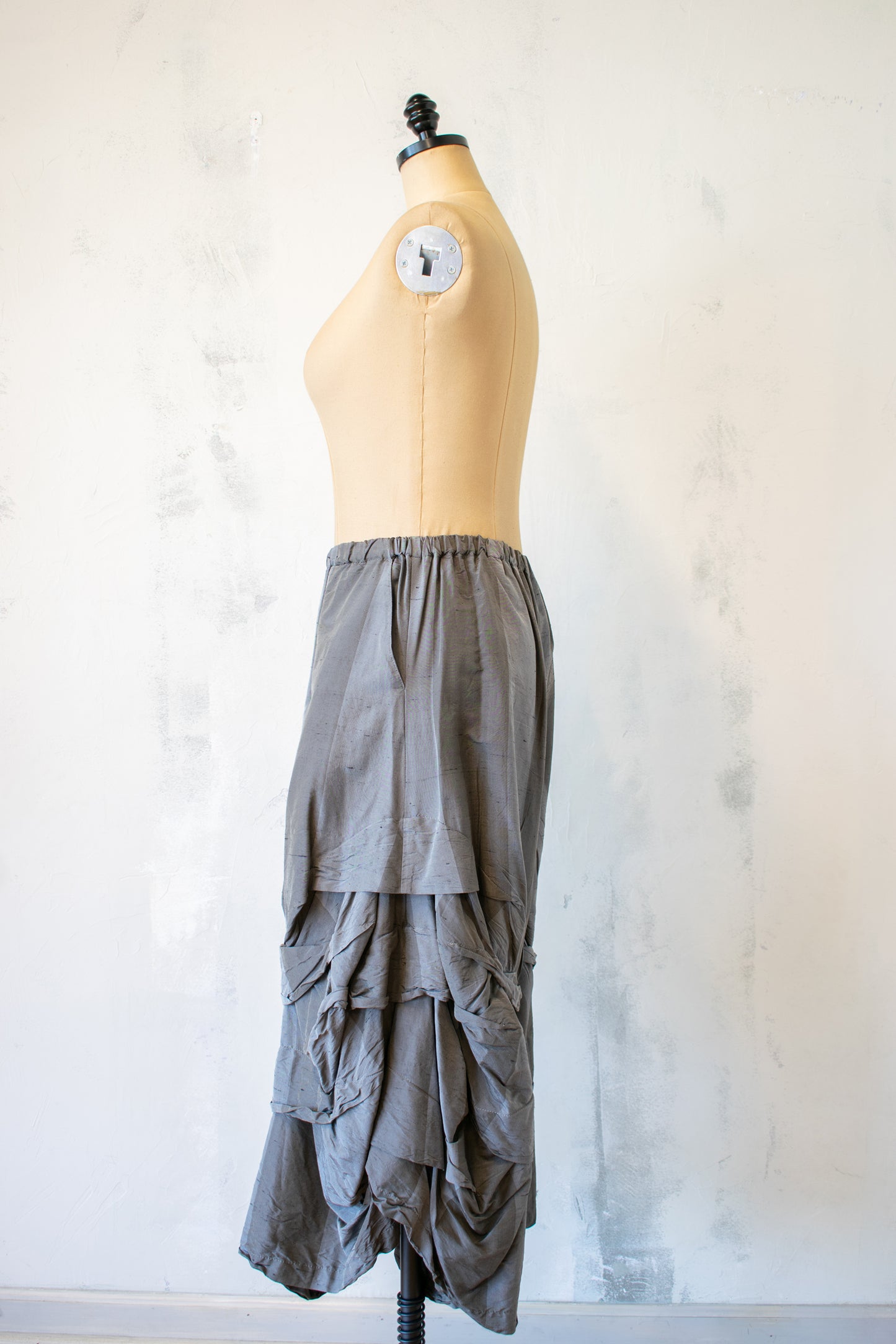 Krista Larson; Grey Silk Stormy Pant