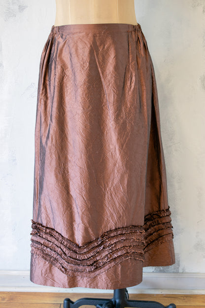 Krista Larson; Exquisite Silk Straight Skirt