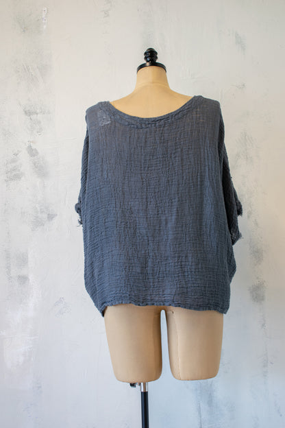 Bottega Di Brunella Reversible Garzata Linen Top