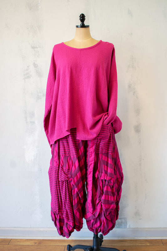Bodil Cotton Top in Berry