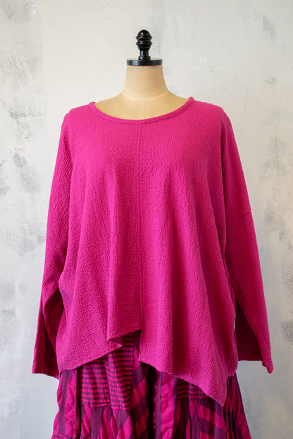 Bodil Cotton Top in Berry