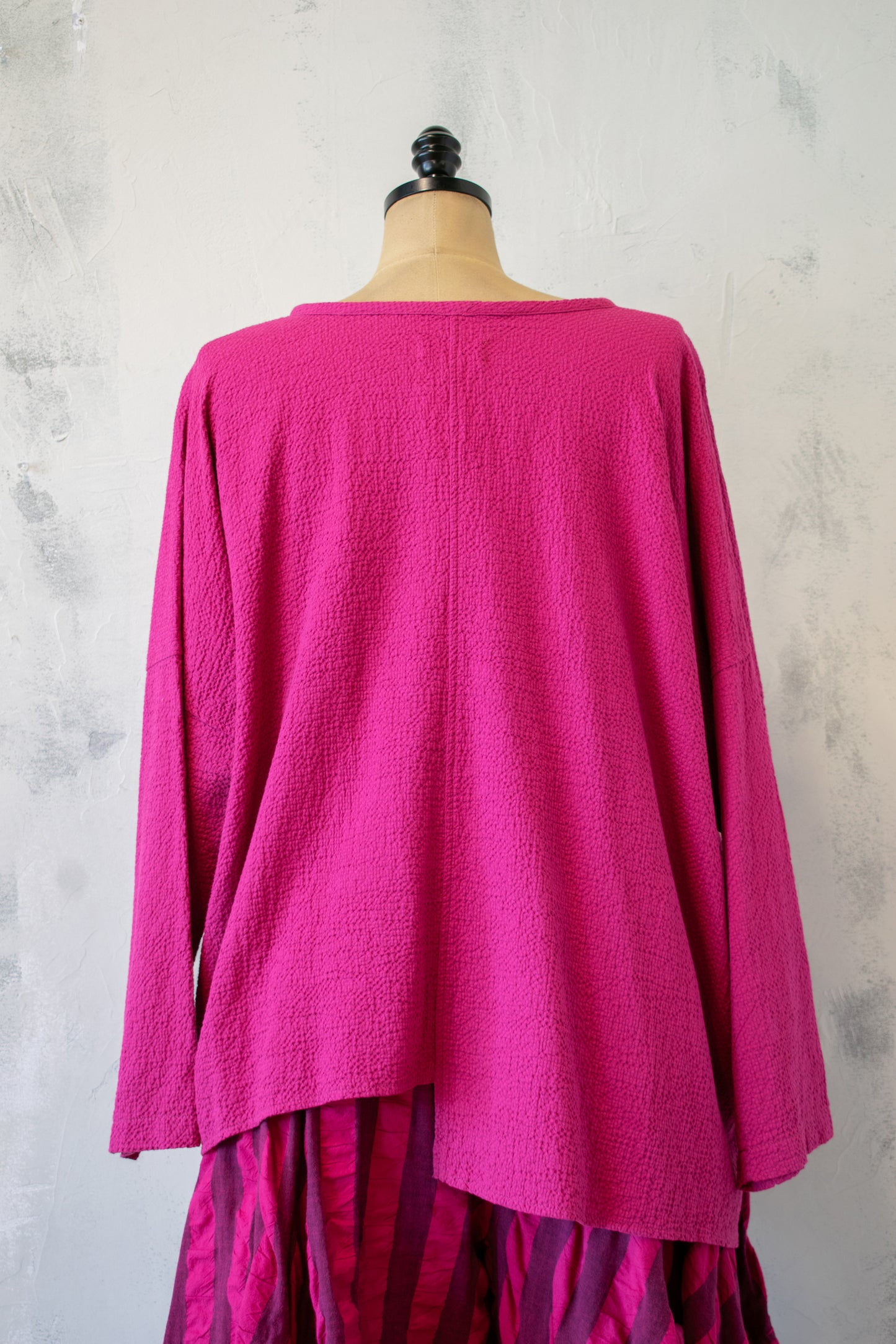 Bodil Cotton Top in Berry