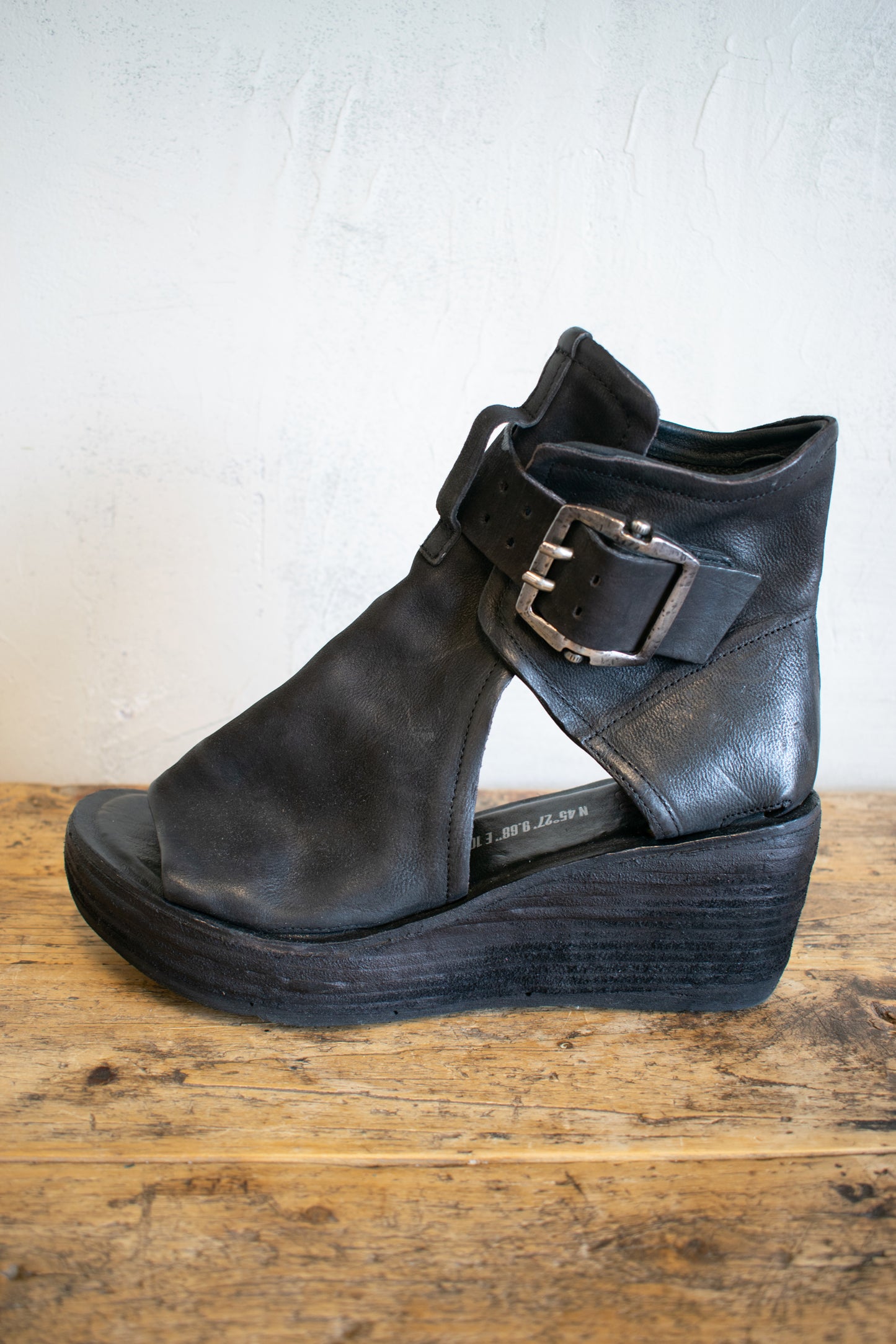 AS98: Platform Heel Peep Toe Boot