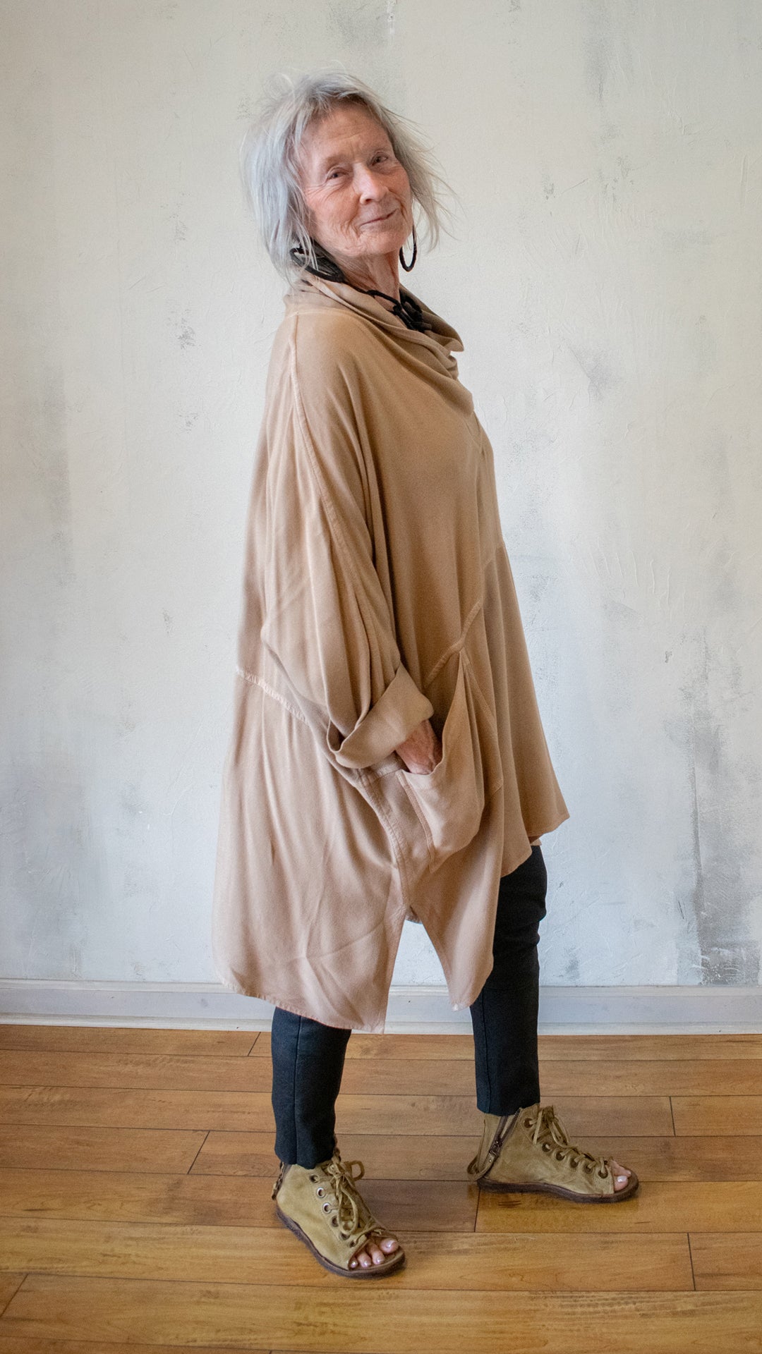 Shawl Collar Tunic (Multiple Colors)