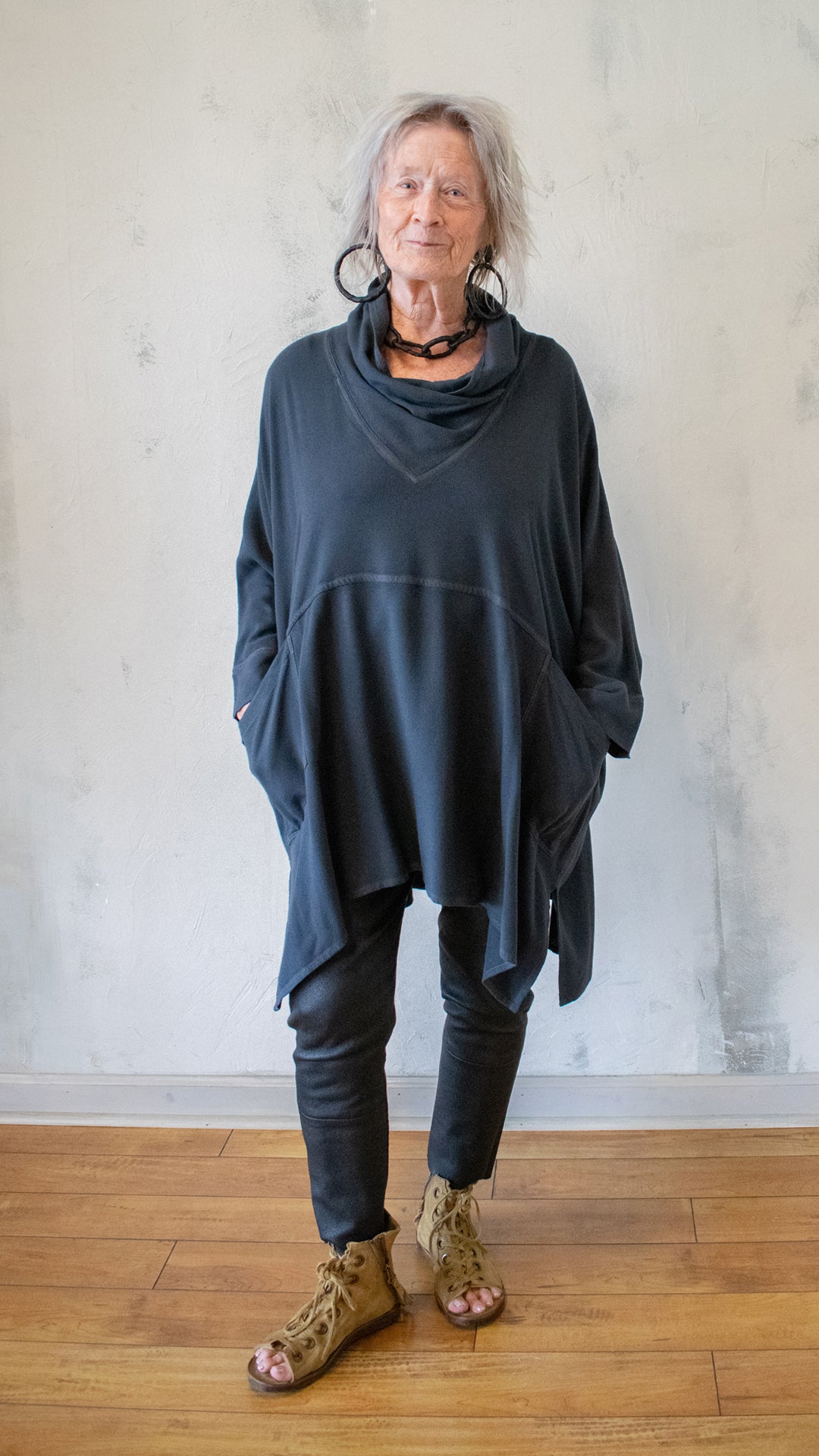 Shawl Collar Tunic (Multiple Colors)