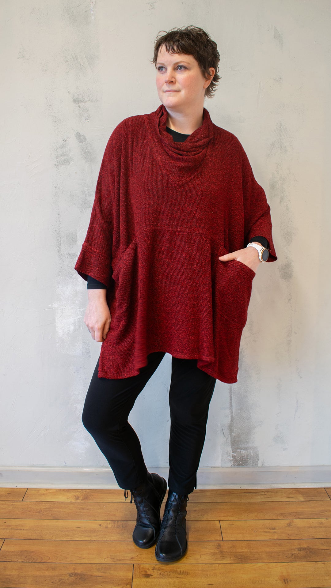 Shawl Top Winter Boucle (Multiple Colors)