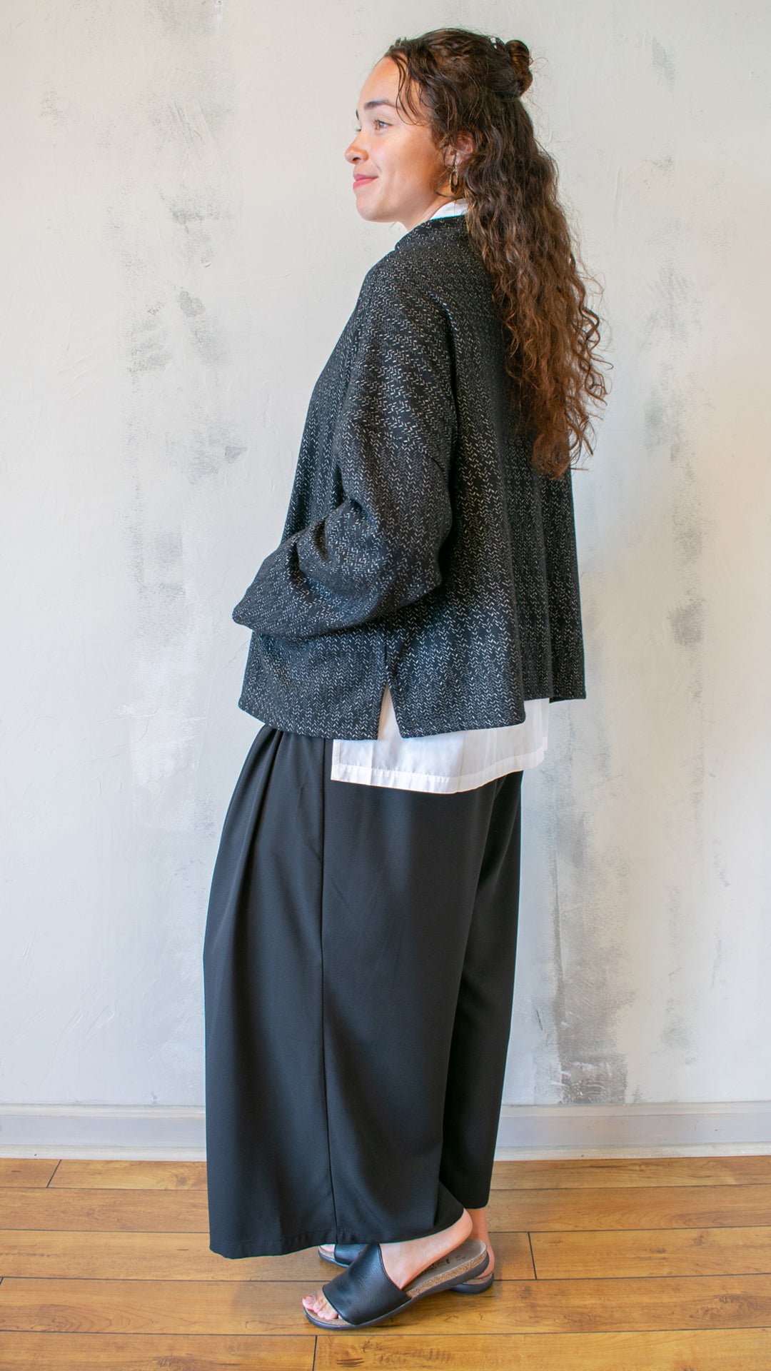 Collarless Jacket