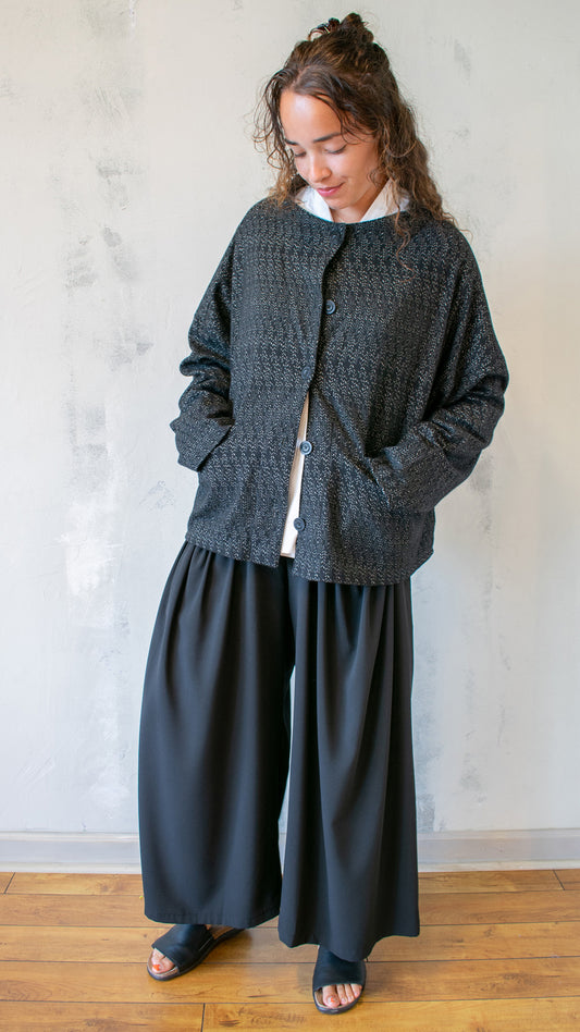 Collarless Jacket