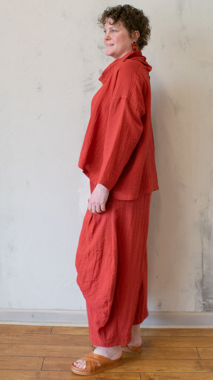 Travel Fabric Cowl Top (Multiple Colors)