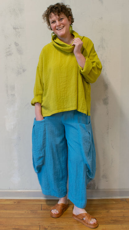 Travel Fabric Cowl Top (Multiple Colors)