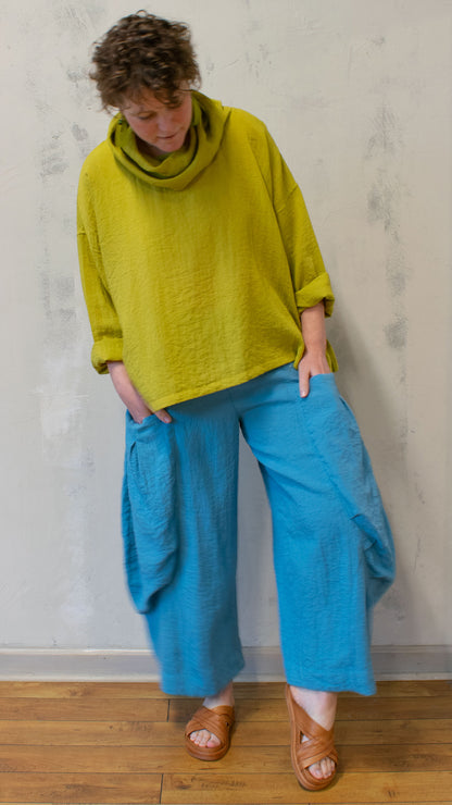 Travel Fabric Cowl Top (Multiple Colors)