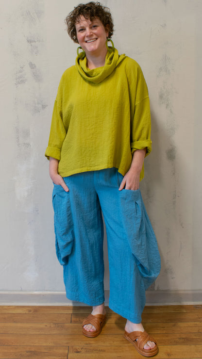 Travel Fabric Cowl Top (Multiple Colors)