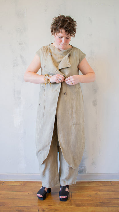 Muriel Duster in Khaki